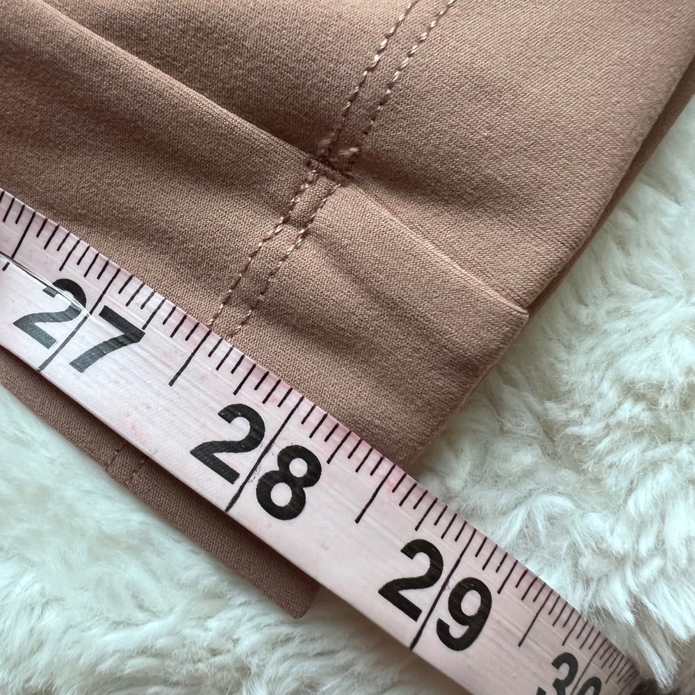Halara Women Mauve Taupe High Waisted Wide Leg Trousers Pockets Size Large NWT - Picture 11 of 13